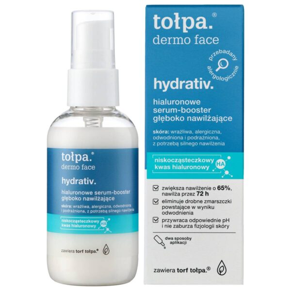 TOŁPA Dermo Face Hydrativ Hialuronowe Serum-booster głęboko nawilżające 75 ml