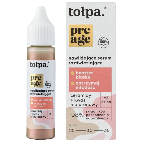 TOŁPA Pre Age Nawilżające Serum rozświetlające na dzień 20 ml