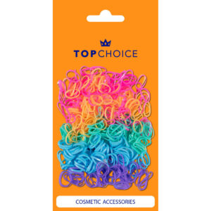 TOP CHOICE Gumki do upinania włosów kolorowe (22999)-500szt