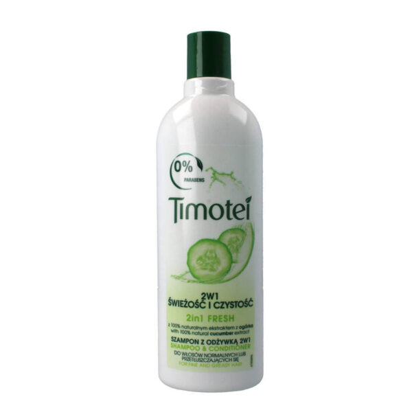 Timotei Szampon 2w1 Świeżość – ogórek 400 ml