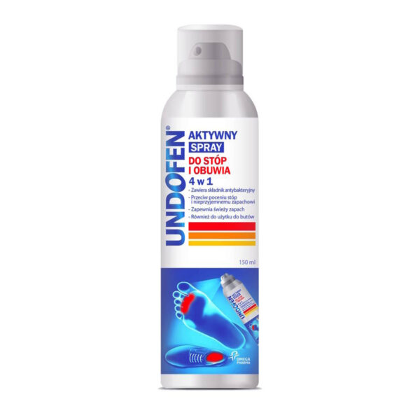 Undofen Aktywny spray do stóp i obuwia 4w1  150ml