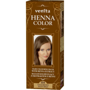 VENITA Henna Color Balsam koloryzujący z ekstraktem z Henny – 114 Złoty Brąz