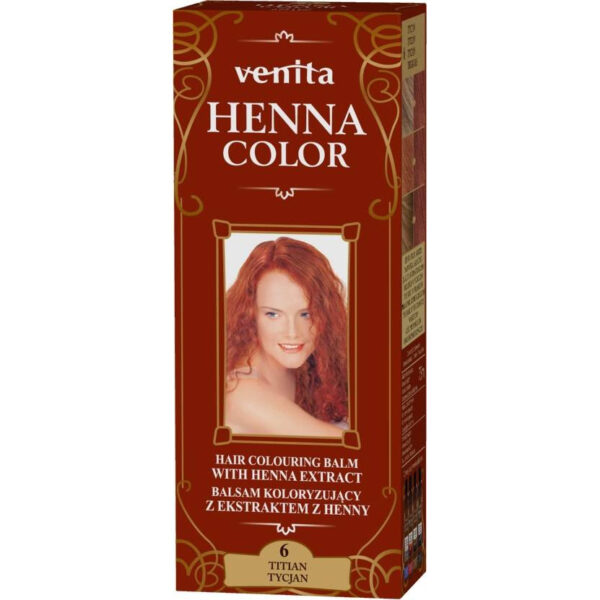 VENITA Henna Color Balsam koloryzujący z ekstraktem z Henny – 6 Tycjan