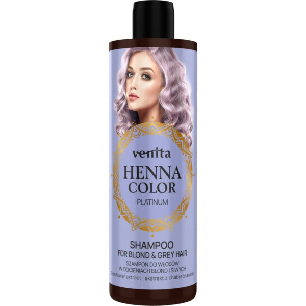 VENITA Henna Color Szampon do włosów w odcieniach blond i siwych – Platinum 300ml