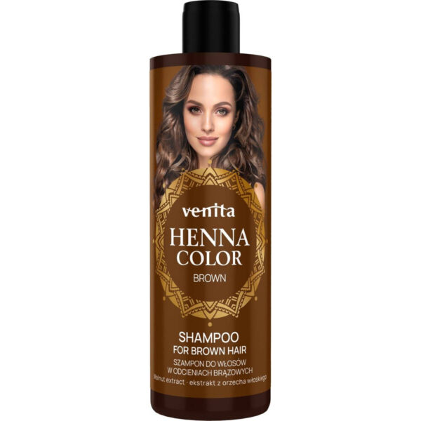 VENITA Henna Color Szampon do włosów w odcieniach brązowych – Brown 300ml