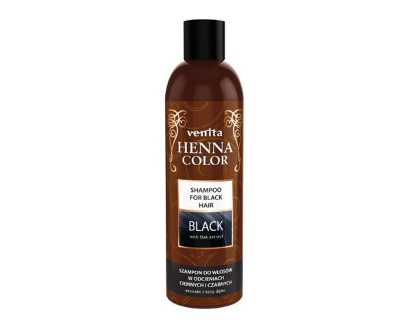 VENITA Henna Color Szampon do włosów w odcieniach ciemnych i czarnych – Black 250ml