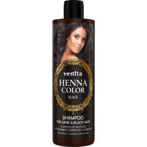 VENITA Henna Color Szampon do włosów w odcieniach ciemnych i czarnych – Black 300ml
