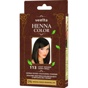 VENITA Henna Color Ziołowa Odżywka koloryzująca – 113 Jasny Brąz