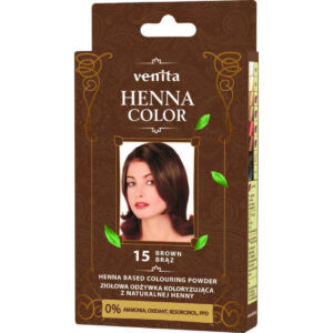 VENITA Henna Color Ziołowa Odżywka koloryzująca – 15 Brąz