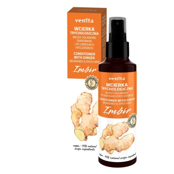 VENITA Trichological Formula Wcierka trychologiczna Imbir – do włosów osłabionych,farbowanych i po zabiegach fryzjerskich 100ml