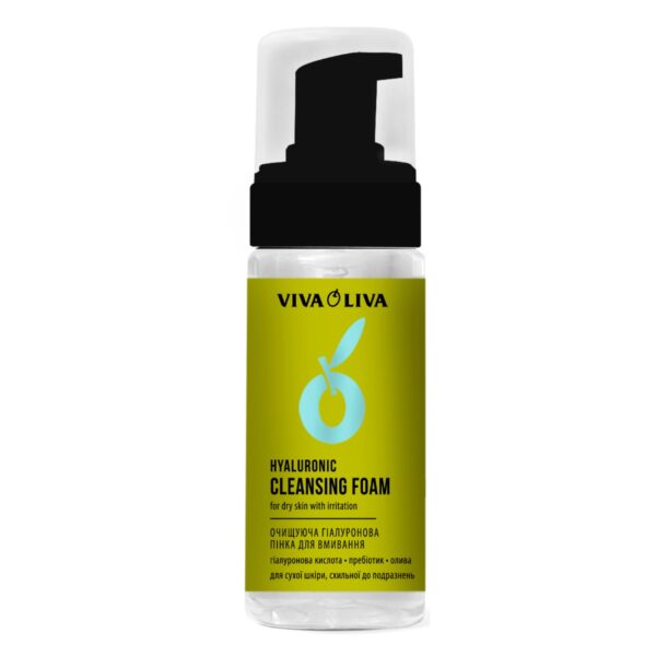VIVA OLIVA Delikatna Pianka do mycia twarzy z kwasem hialuronowym 150ml