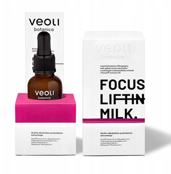 Veoli Botanica Focus Lifting Milk Liftingujące serum do twarzy z bakuchiolem 30 ml - obrazek 2