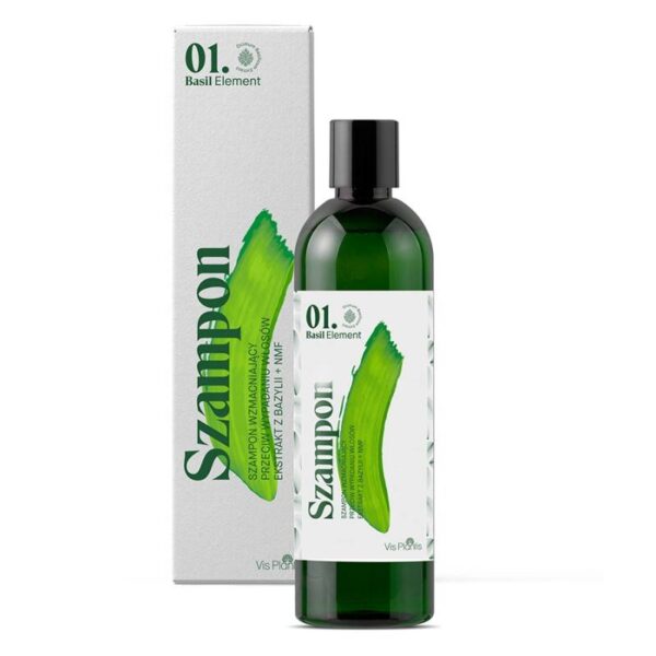 Vis Plantis 01.Basil Element Szampon wzmacniający przeciw wypadaniu włosów  300ml - obrazek 2