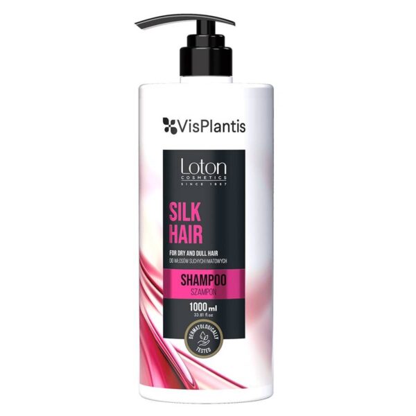 Vis Plantis Loton Szampon z jedwabiem do włosów suchych i matowych - Silk Hair 1000ml