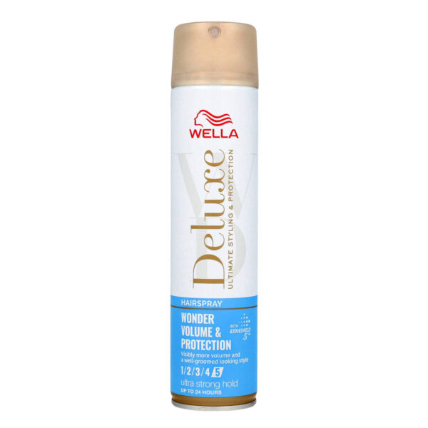 WELLA DeLuxe Lakier do włosów Wonder Volume & Protection 250ml