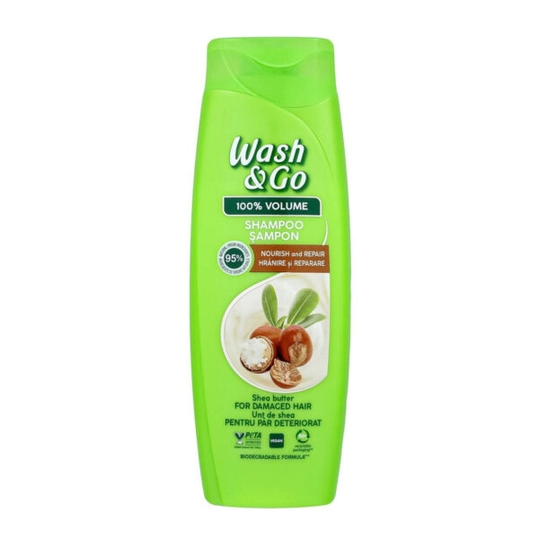 WashGo Shea Butter Szampon do włosów zniszczonych 360ml