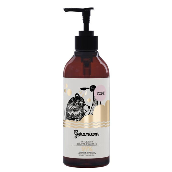 YOPE Naturalny Żel pod prysznic GERANIUM 400ml
