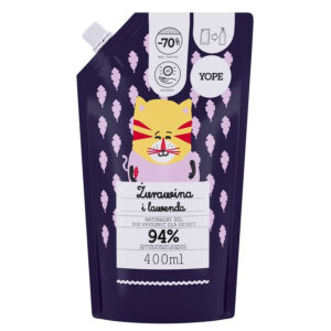 YOPE Naturalny Żel pod prysznic dla dzieci – ŻURAWINA i LAWENDA – zapas 400ml
