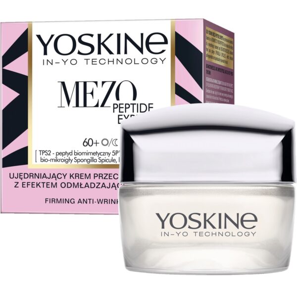 YOSKINE Mezo Peptide Expert Ujędrniający Krem przeciwzmarszczkowy 60+ na dzień i noc 50ml