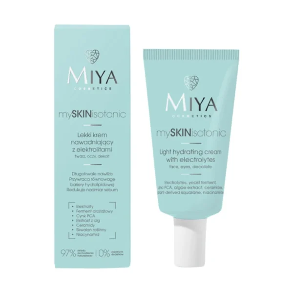 Miya Cosmetics mySKINisotonic lekki krem nawadniający z elektrolitami, 40 ml