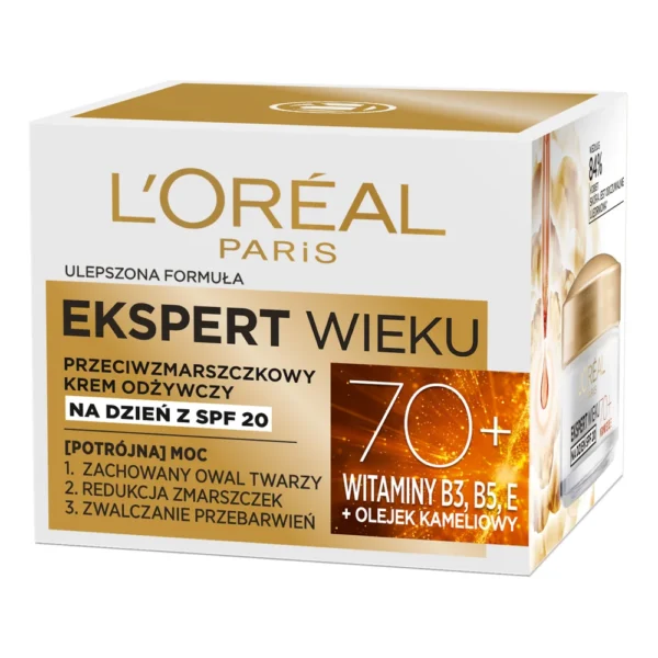 L`Oreal Paris Ekspert wieku przeciwzmarszczkowy krem odżywczy do twarzy 70+, 50 ml