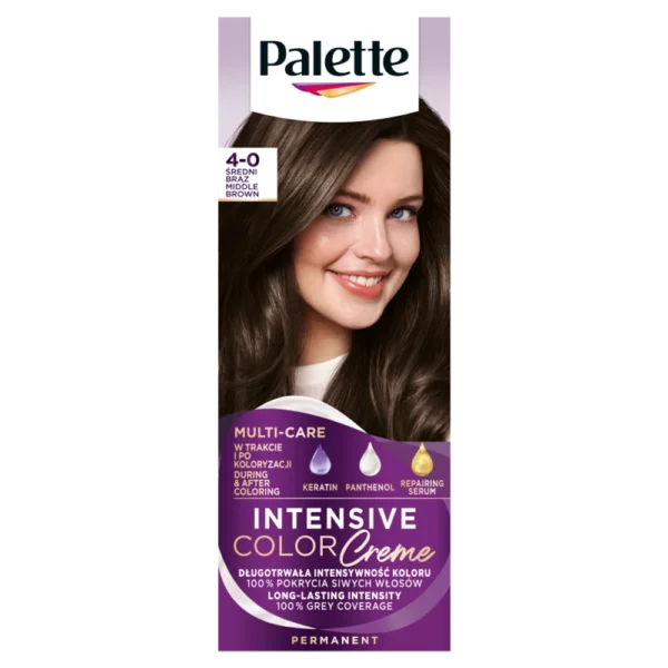 Schwarzkopf Palette Intensive Color Creme farba do włosów N3 średni brąz, 1 szt.