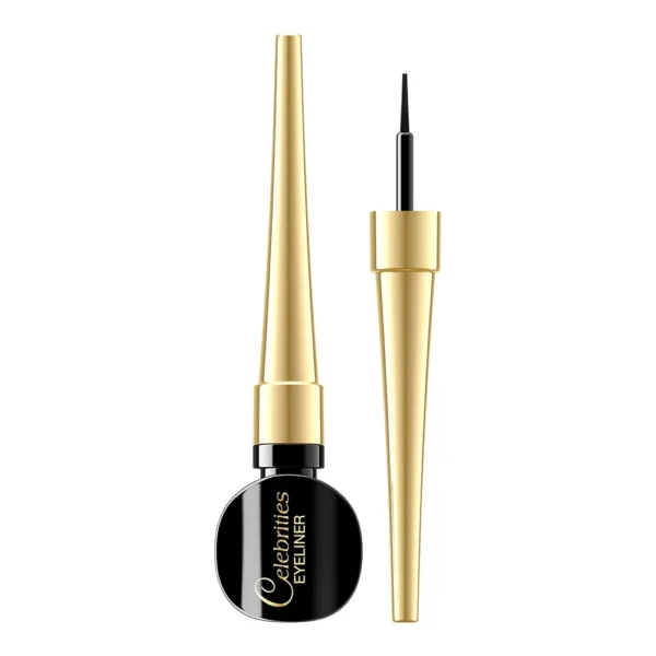 Eveline Cosmetics Celebrities ultraprecyzyjny eyeliner w kałamarzu z Widelash czarny, 3 ml