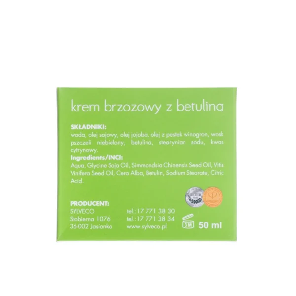 Sylveco krem brzozowy z betuliną, 50 ml - obrazek 2