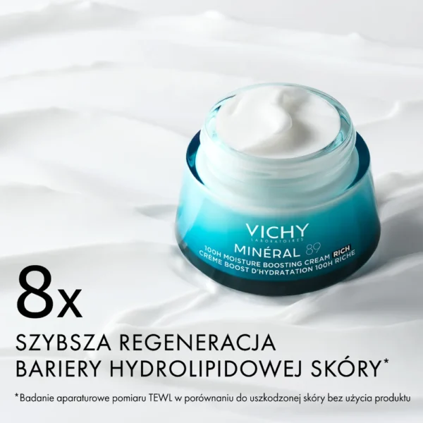 Vichy Minéral 89 bogaty krem nawilżająco-odbudowujący 72h, 50 ml - obrazek 2