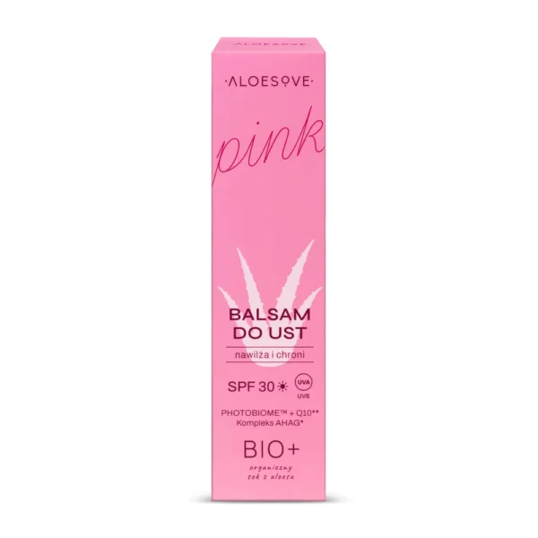 Aloesove Pink ochronny balsam do ust SPF 30, 15 ml - obrazek 2