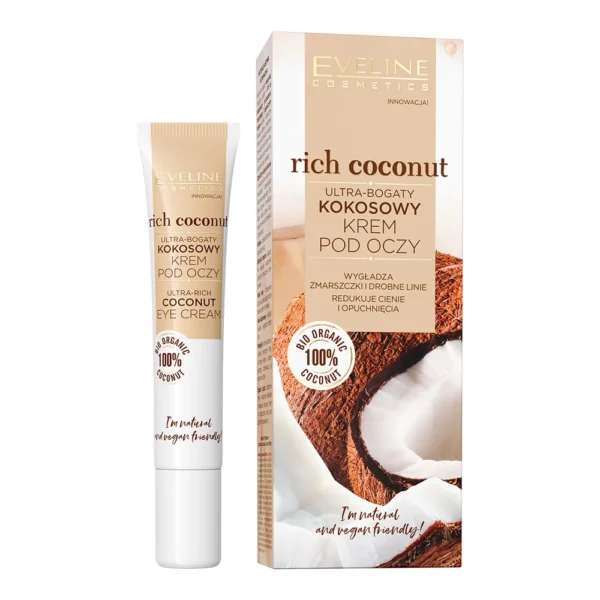 Eveline Cosmetics Rich Coconut ultra-bogaty kokosowy krem pod oczy, 20 ml