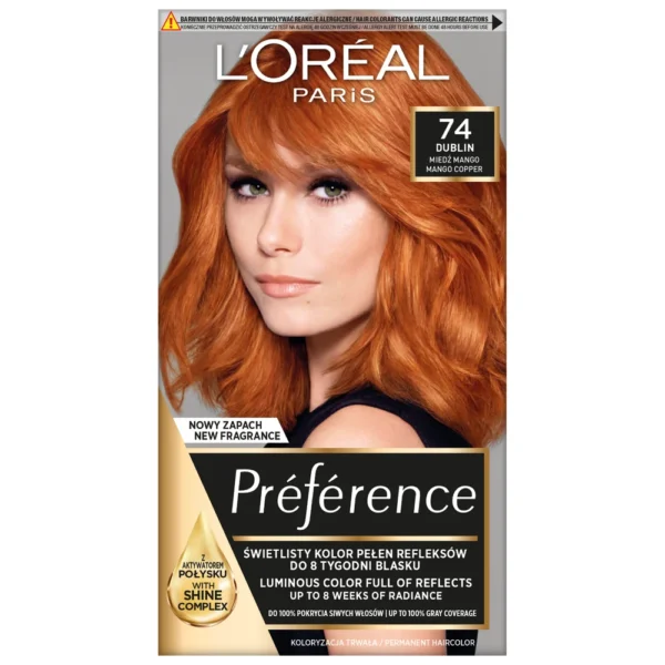 L`Oreal Paris Récital Préférence farba do włosów 74 Mango, 1 szt.