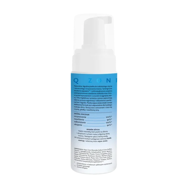 Aqua Zone łagodna pianka do mycia twarzy, 150 ml - obrazek 2