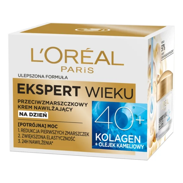 L`Oreal Paris Ekspert wieku przeciwzmarszczkowy krem wygładzający do twarzy na dzień 40+, 50 ml