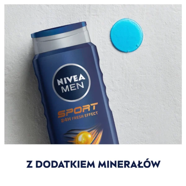 Nivea Men Sport żel pod prysznic, 500 ml - obrazek 2