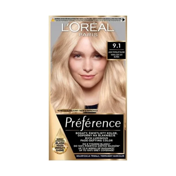 L`Oreal Paris Récital Préférence farba do włosów 9.1, 1 szt.