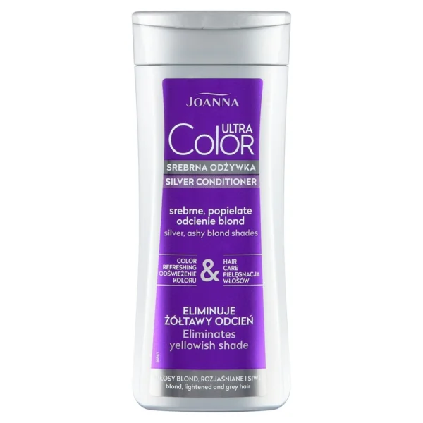 Joanna Ultra Color srebrna odżywka, srebrne, popielate odcienie blond, 200 g