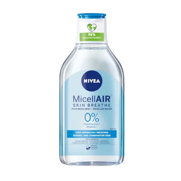 Nivea MicellAIR Skin Breathe odświeżający płyn micelarny cera normalna i mieszana, 400 ml