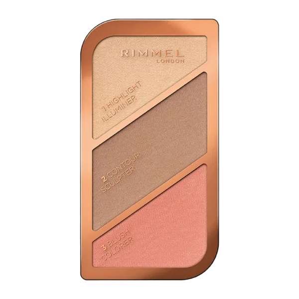 Rimmel Kate Sculpting paletka do konturowania twarzy 002 Coral Glow, 18,5 g