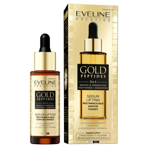 Eveline Prestige Gold Peptides Serum-lifting do twarzy, 30 ml