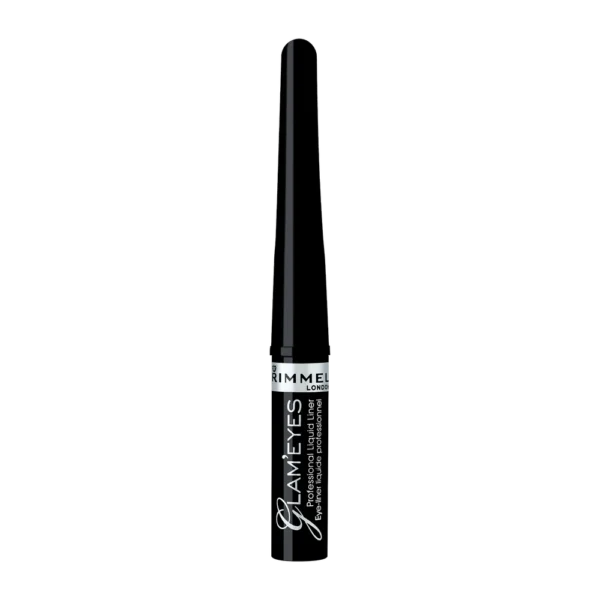 Rimmel Glam Eyes eyeliner w płynie 001 Black Glamour, 3,5 ml