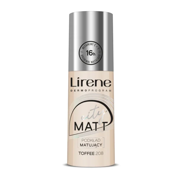 Lirene City Matt podkład matujący nr 208 Toffee, 30 ml