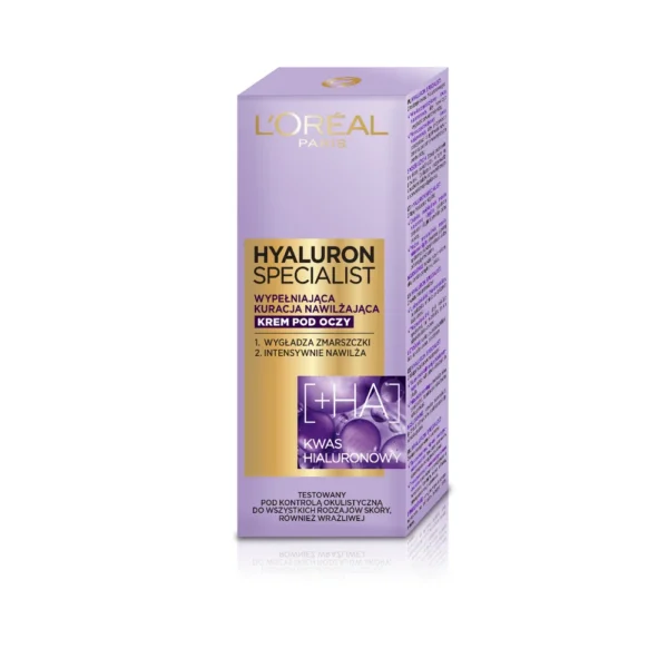 L`Oreal Paris Hyauloron Specialist wypełniająca kuracja nawilżajca krem pod oczy, 15 ml