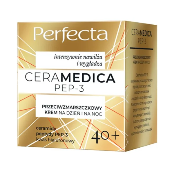 Perfecta Ceramedica PEP-3 przeciwzmarszczkowy krem na dzień i na noc 40+, 50 ml