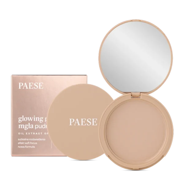 Paese Glowing Powder rozświetlający puder do twarzy mgła pudrowa 12 Natural Beige, 10 g