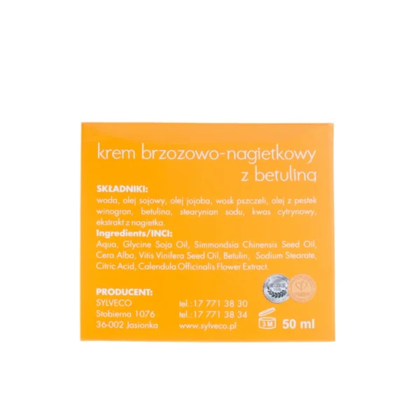 Sylveco krem brzozowo-nagietkowy z betuliną, 50 ml - obrazek 2