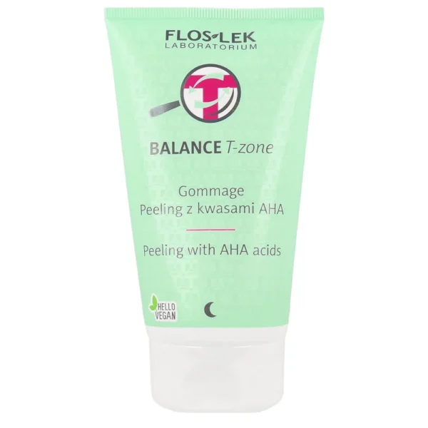 Flos-Lek Balance T-Zone gommage peeling z kwasami AHA, 125 g