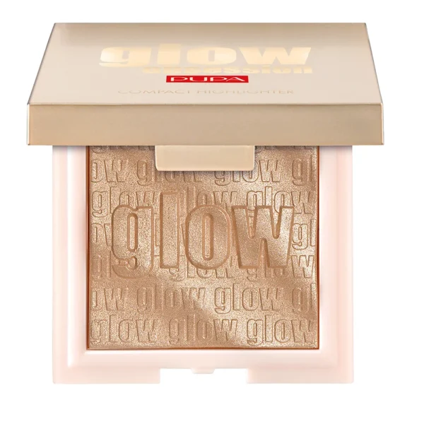 PUPA Milano Glow Obsession rozświetlacz w kompakcie 002 Rose Gold, 6 g