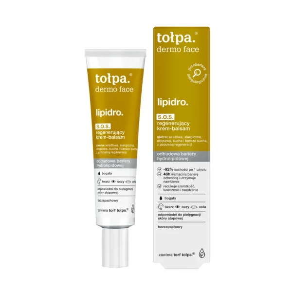 Tołpa Dermo Face Lipidro S.O.S. regenerujący krem-balsam, 40 ml