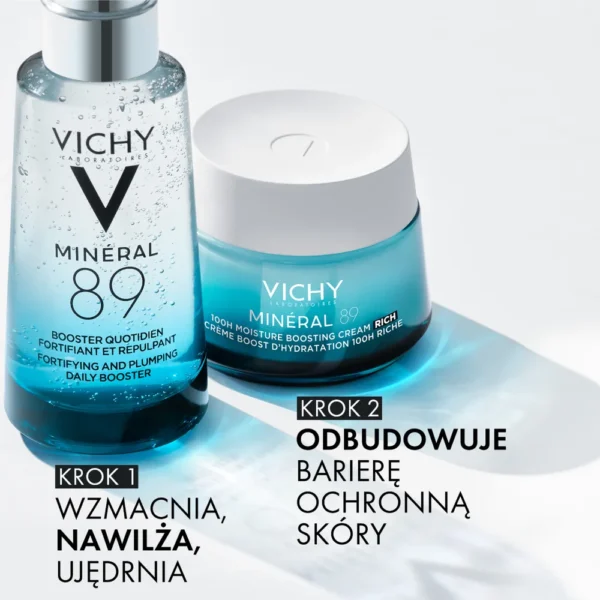 Vichy Minéral 89 bogaty krem nawilżająco-odbudowujący 72h, 50 ml - obrazek 4